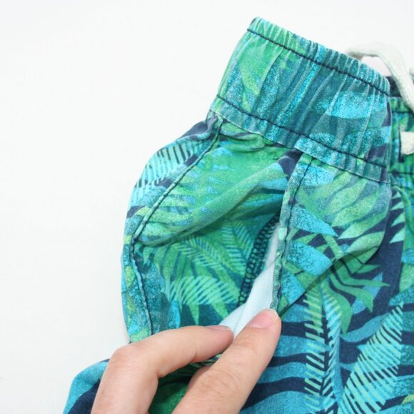 Boys 6 PALM LEAF SHORTS TROPICAL GREEN CHILDRENS PLACE STRETCH WAIST EUC - Picture 6 of 9